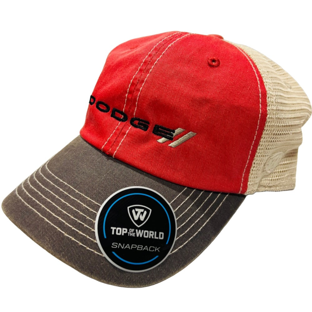 Hat - Dodge //  - Red/Stone