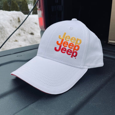 Hat - Jeep® Echo Sunrise - White - Detroit Shirt CompanyFCA - JeepHats (Apparel)