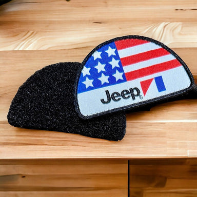 Patch - Jeep® 1970 - 1987 Flag Logo - Detroit Shirt CompanyFCA - JeepPatches (Accessories)