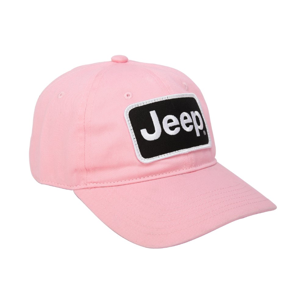 Hat - Jeep Chino Twill Patch - Pink - Detroit Shirt CompanyFCA - JeepHats (Apparel)