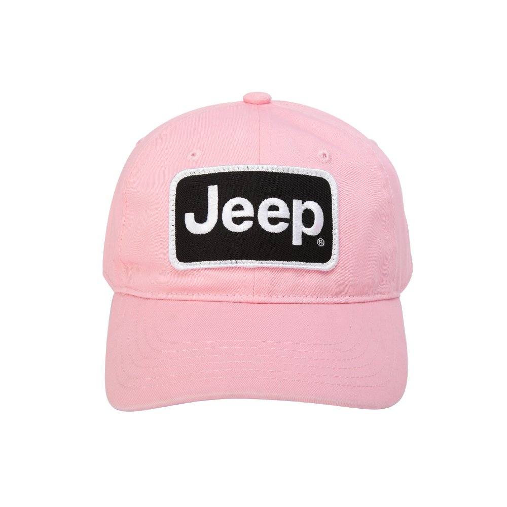 Hat - Jeep Chino Twill Patch - Pink - Detroit Shirt CompanyFCA - JeepHats (Apparel)