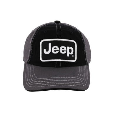 Hat - Jeep Chino Twill Patch - Black/Charcoal/White - Detroit Shirt CompanyFCA - JeepHats (Apparel)