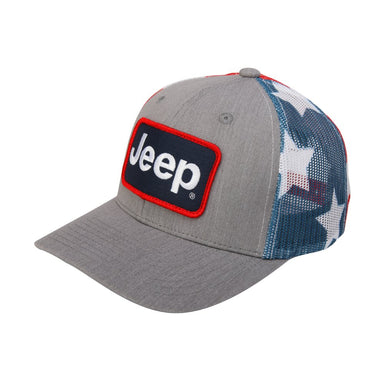 Hat - Jeep Stars and Stripes Patch Hat - Detroit Shirt CompanyFCA - JeepHats (Apparel)