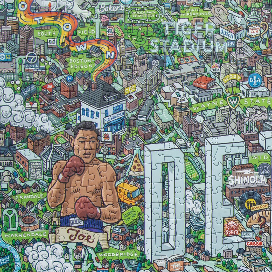 Detroit | 1,000 Piece Puzzle - Detroit Shirt CompanyBirdie PuzzlesOther Accessories