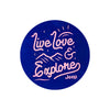 Sticker - Jeep® Live Love Explore - Detroit Shirt CompanyFCA - JeepStickers (Accessories)