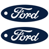 Keychain - Ford Oval - Pull - Detroit Shirt CompanyDSC - FordKeychain