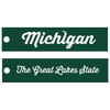 Keychain - Michigan Great Lakes Pull - Green/White - Detroit Shirt CompanyDetroit Shirt CompanyKeychain