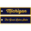 Keychain - Michigan Great Lakes Pull Maze/Blue