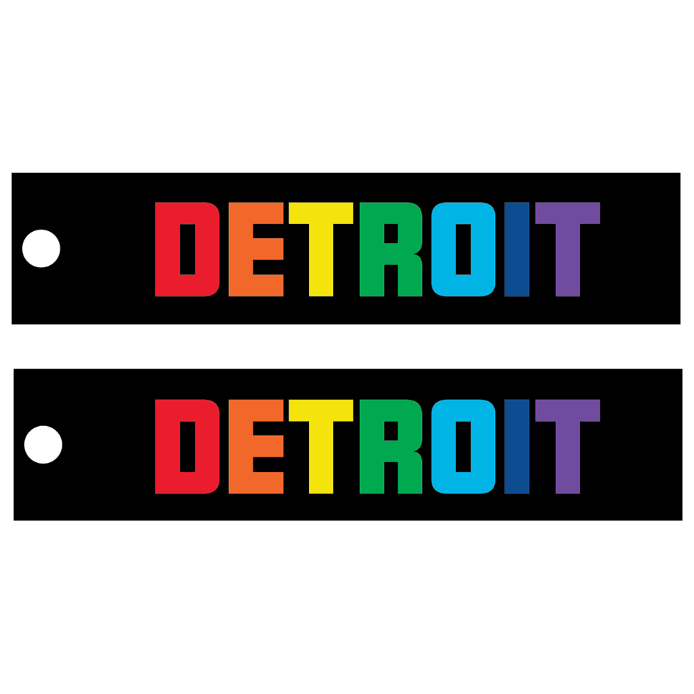 Keychain - Detroit Rainbow - Pull - Detroit Shirt CompanyDetroit Shirt CompanyKeychain