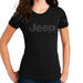 Ladies Jeep® Text Blackout T-Shirt - Black - Detroit Shirt CompanyFCA - JeepT-Shirts (Apparel)