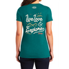 Ladies Jeep® V-neck Live Love Explore - Heather Teal