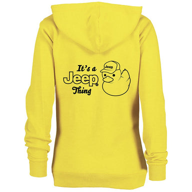 Ladies Jeep® It's A Jeep Thing Duck Zip Hoodie - Yellow - Detroit Shirt CompanyFCA - JeepHoodies (Apparel)