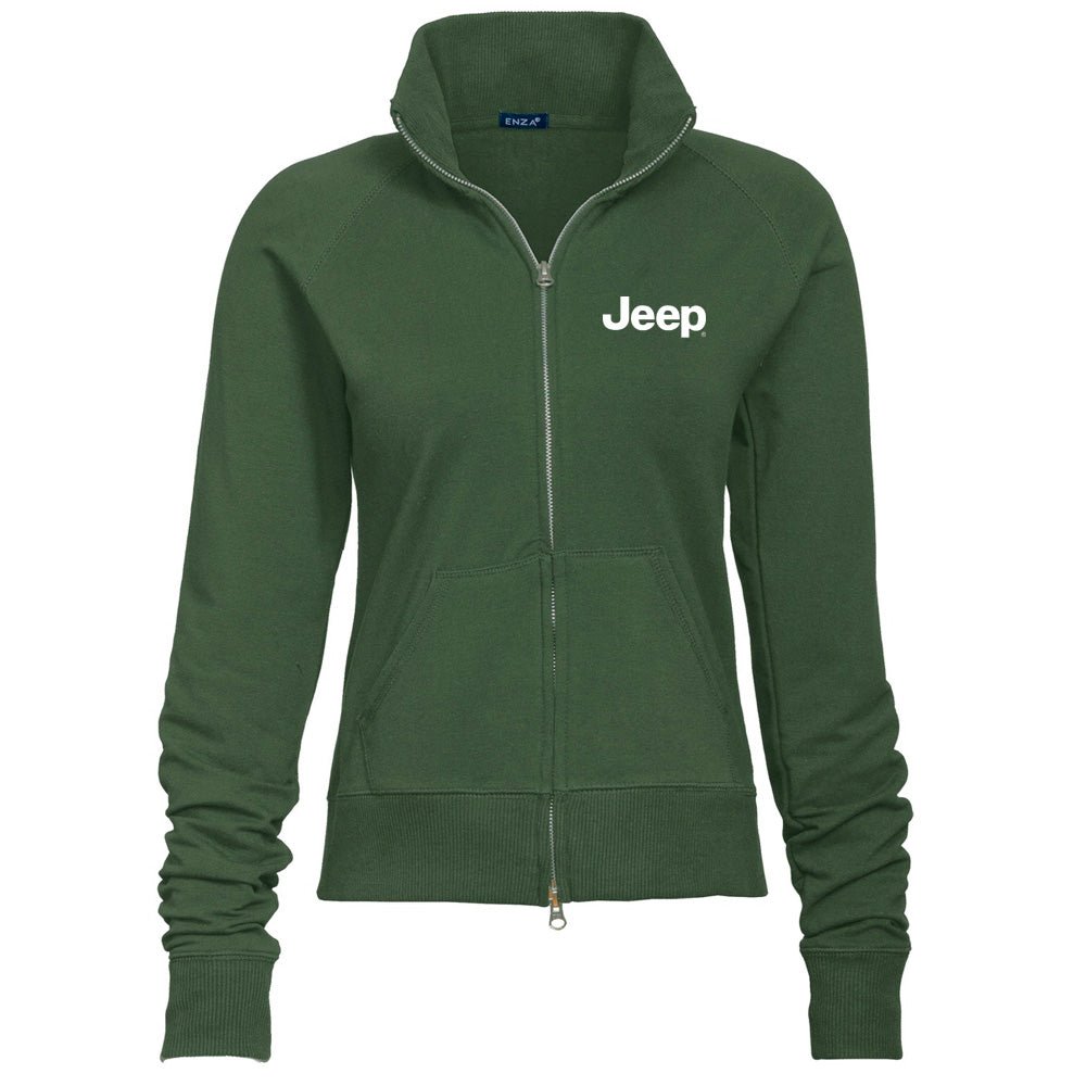 Ladies Jeep® Text Fleece Jacket - Multiple Colors - Detroit Shirt CompanyFCA - JeepT-Shirts (Apparel)