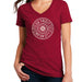 Ladies Detroit Spokes 2 - Deep Heather Red - Detroit Shirt CompanyDetroit Shirt CompanyT-Shirts (Apparel)