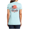 Ladies Jeep® Wrangler Beachin' Good Time V - neck - Seaglass Blue - Detroit Shirt CompanyFCA - JeepT-Shirts (Apparel)