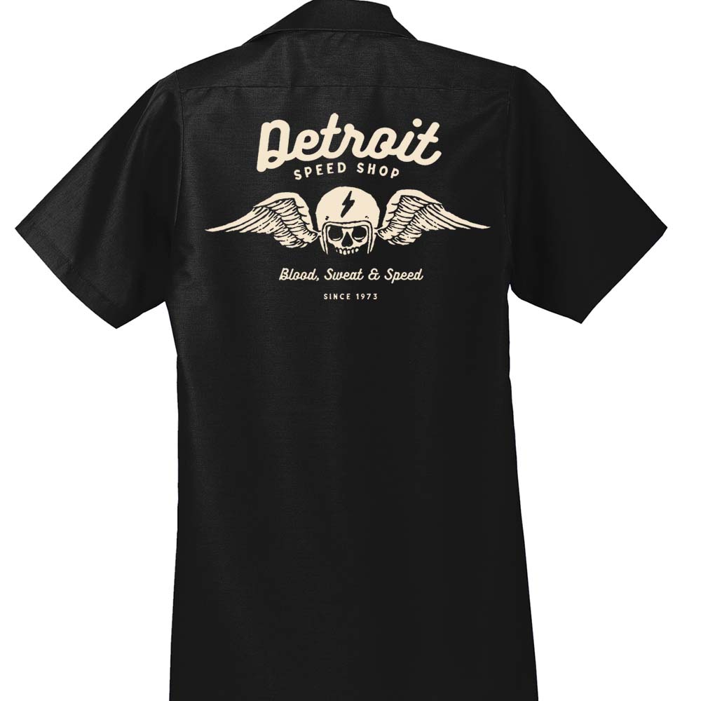 Detroit Speed Shop Wings Mechanic - Detroit Shirt CompanyDetroit Shirt CompanyT-Shirts (Apparel)