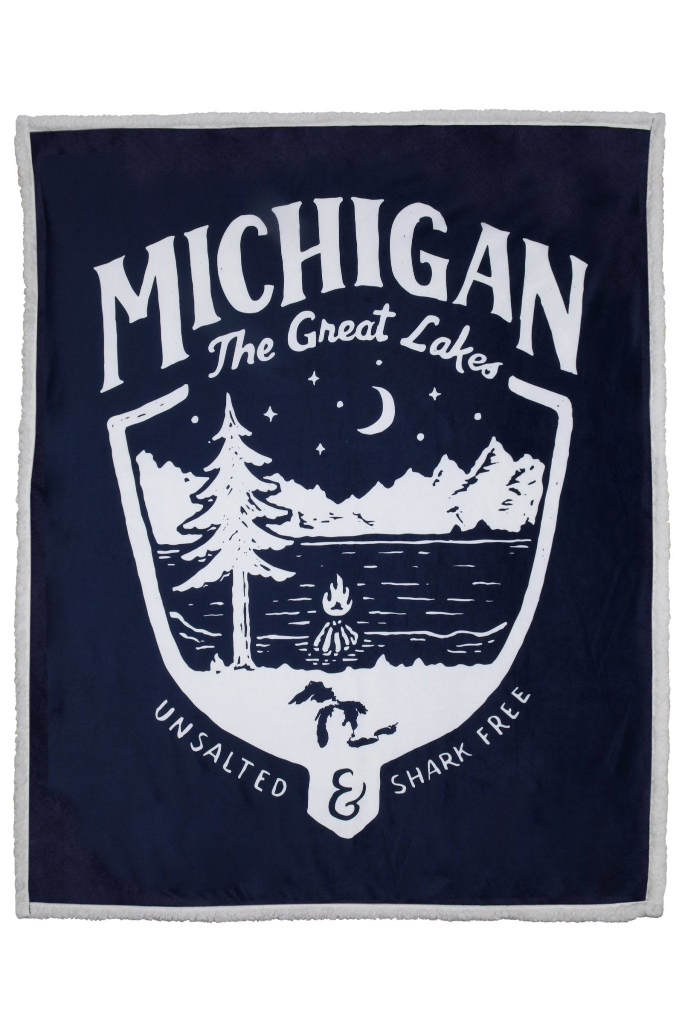 Michigan Shield Sherpa Blanket - Detroit Shirt CompanyDetroit Shirt CompanyOther Accessories