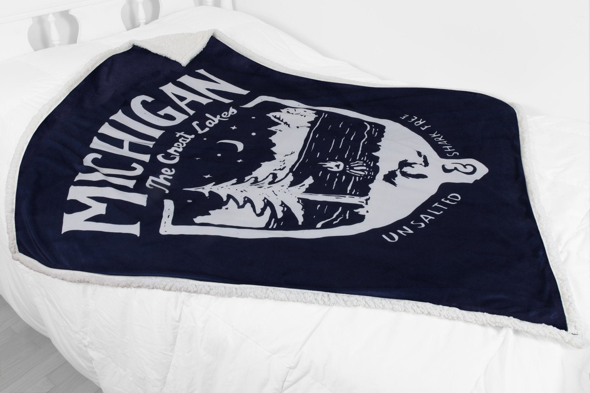 Michigan Shield Sherpa Blanket - Detroit Shirt CompanyDetroit Shirt CompanyOther Accessories