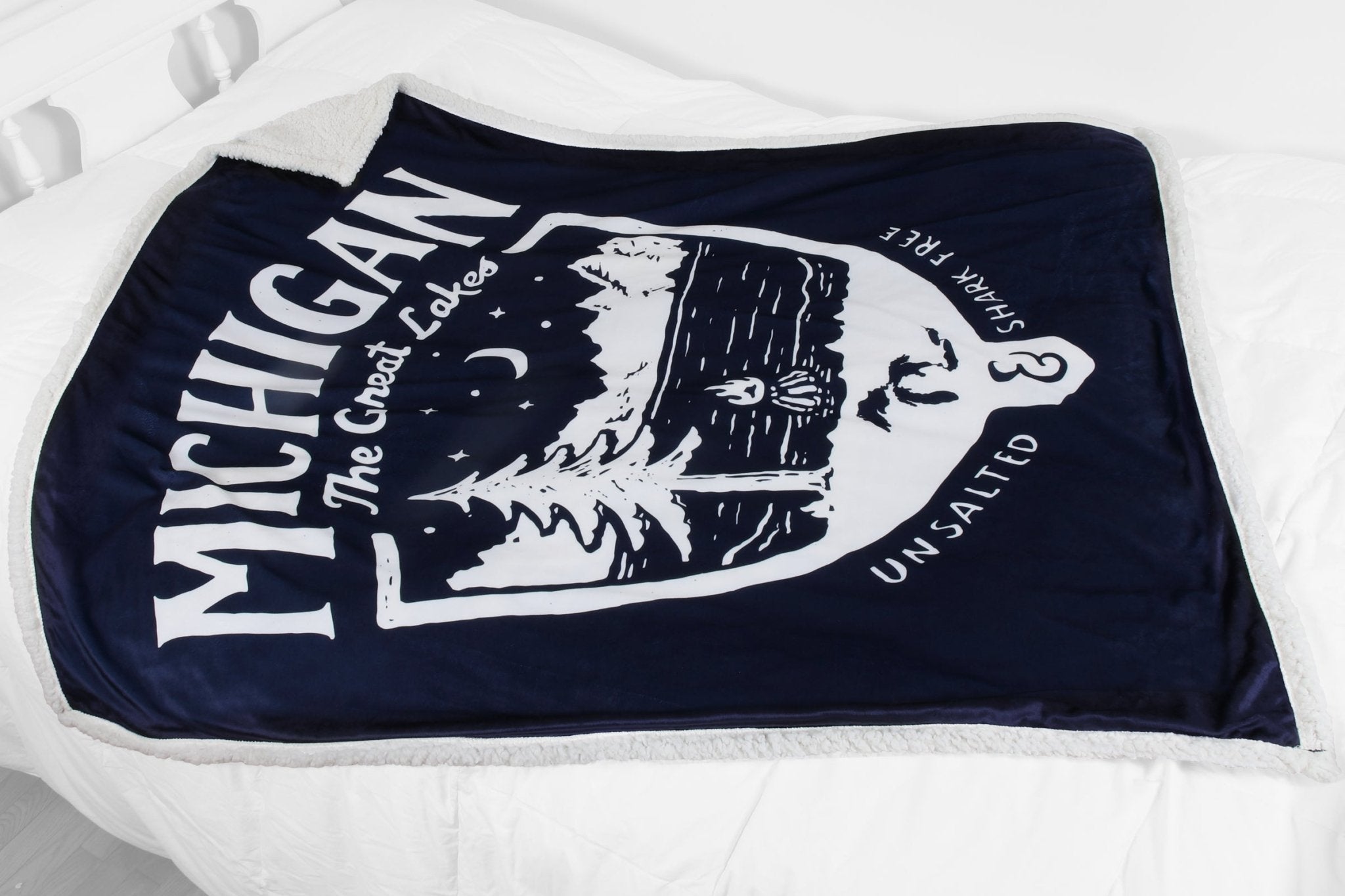 Michigan Shield Sherpa Blanket - Detroit Shirt CompanyDetroit Shirt CompanyOther Accessories