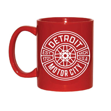 Mug - Detroit Spokes 2 - Red - Detroit Shirt CompanyDetroit Shirt CompanyDrinkware (Accessories)