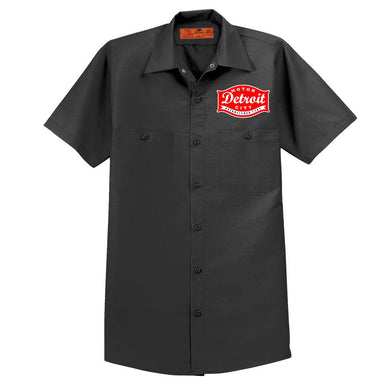 Mens Detroit Buckle Mechanic Shirt - Charcoal - Detroit Shirt CompanyDetroit Shirt CompanyShirts (Apparel)