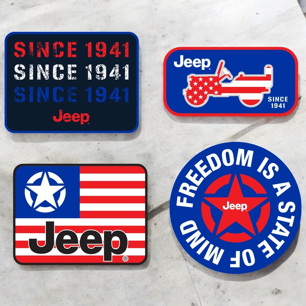 Hat - Jeep Chino Twill Ponytail with Chenille Stars and Stripes Grille Patch - Detroit Shirt CompanyFCA - JeepHats (Apparel)