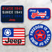 Hat - Jeep Chino Twill Ponytail with Chenille Stars and Stripes Grille Patch - Detroit Shirt CompanyFCA - JeepHats (Apparel)