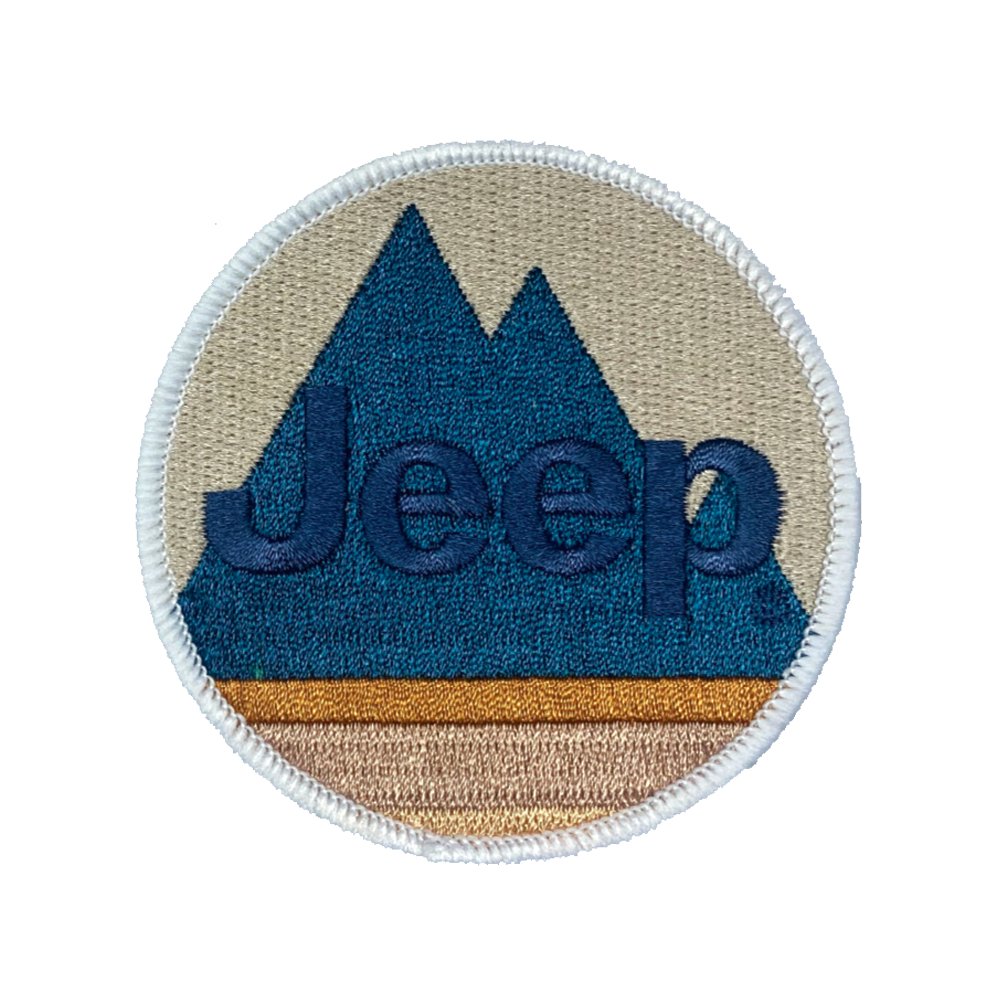 Patch - Jeep Mountain - Round - Detroit Shirt CompanyFCA - JeepPatches (Accessories)