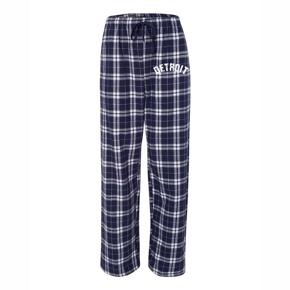 Detroit Bend Unisex Flannel Pants - Navy/Silver - Detroit Shirt CompanyDetroit Shirt CompanyOther Apparel