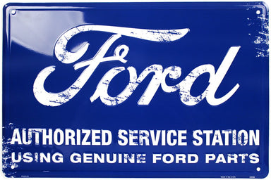 Metal Sign - Ford Authorized Service Station - Detroit Shirt CompanyHangtimeOther Accessories