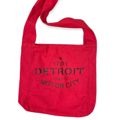 Detroit Stencil Crossbody Bag – Red - Detroit Shirt CompanyDetroit Shirt CompanyOther Accessories