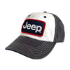 Hat - Jeep Chino Twill Patch - White/Charcoal/Navy - Detroit Shirt CompanyFCA - JeepHats (Apparel)