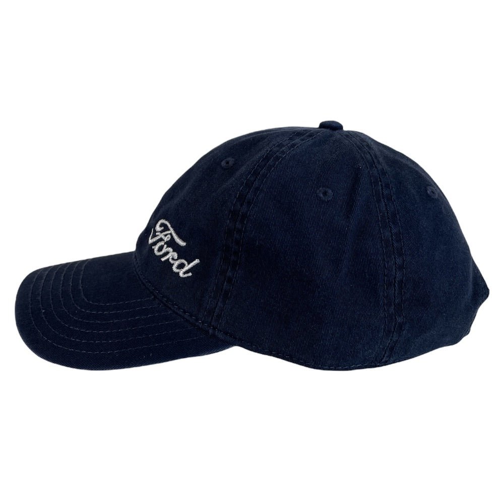 Hat - Ford Script Low Profile - Chino Navy - Detroit Shirt CompanyDSC - FordHats (Apparel)