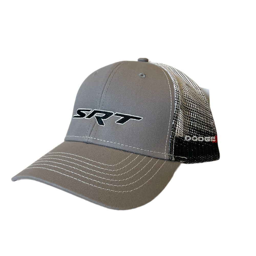 Hat - Dodge SRT Gravel SnapBack Trucker - Black/Grey/White - Detroit Shirt CompanyFCA - DodgeHats (Apparel)