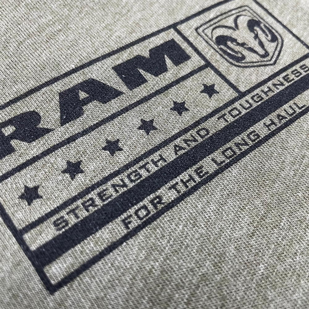 Mens RAM Label T-shirt (Military Green)