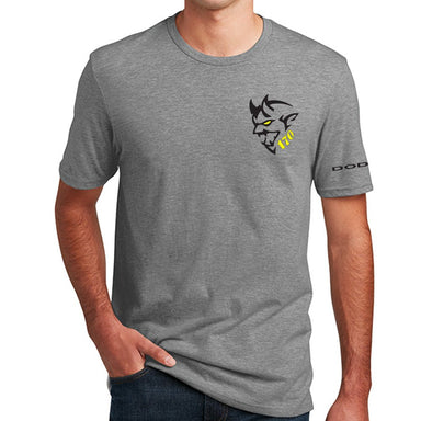 Mens - Dodge Demon 170 Illustrated T-shirt - Triblend Grey - Detroit Shirt CompanyFCA - DodgeT-Shirts (Apparel)