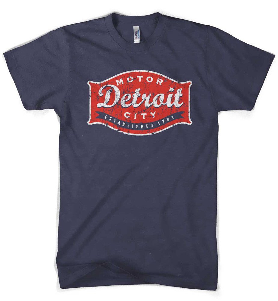 Mens Detroit Buckle T-shirt (Navy) - Detroit Shirt CompanyDetroit Shirt CompanyT-Shirts (Apparel)