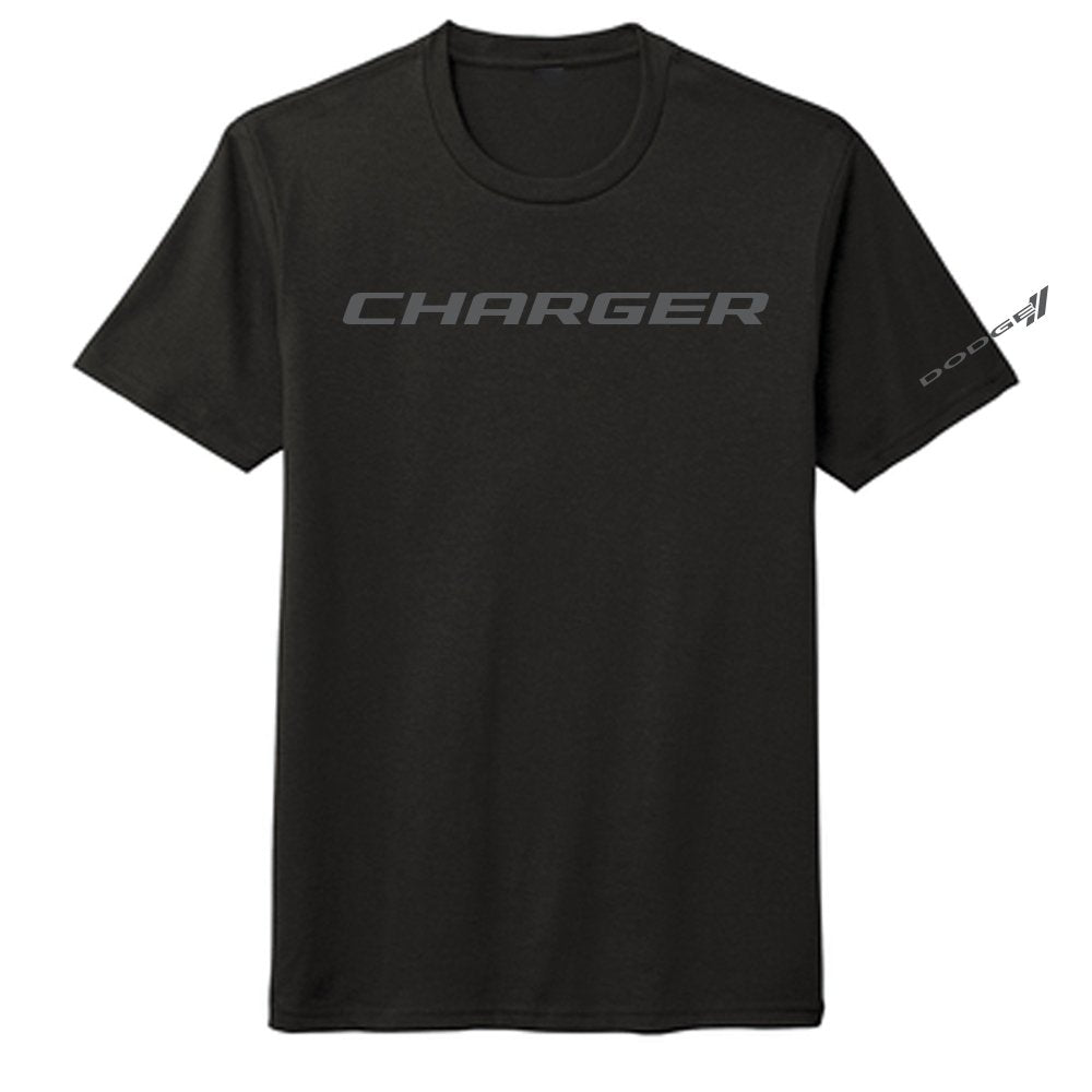 Mens Blackout Dodge Charger T-shirt - Detroit Shirt CompanyFCA - DodgeT-Shirts (Apparel)