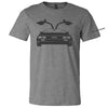 Mens DeLorean Wings - Triblend Grey - Detroit Shirt CompanyDSC - DeLoreanShirts & Tops