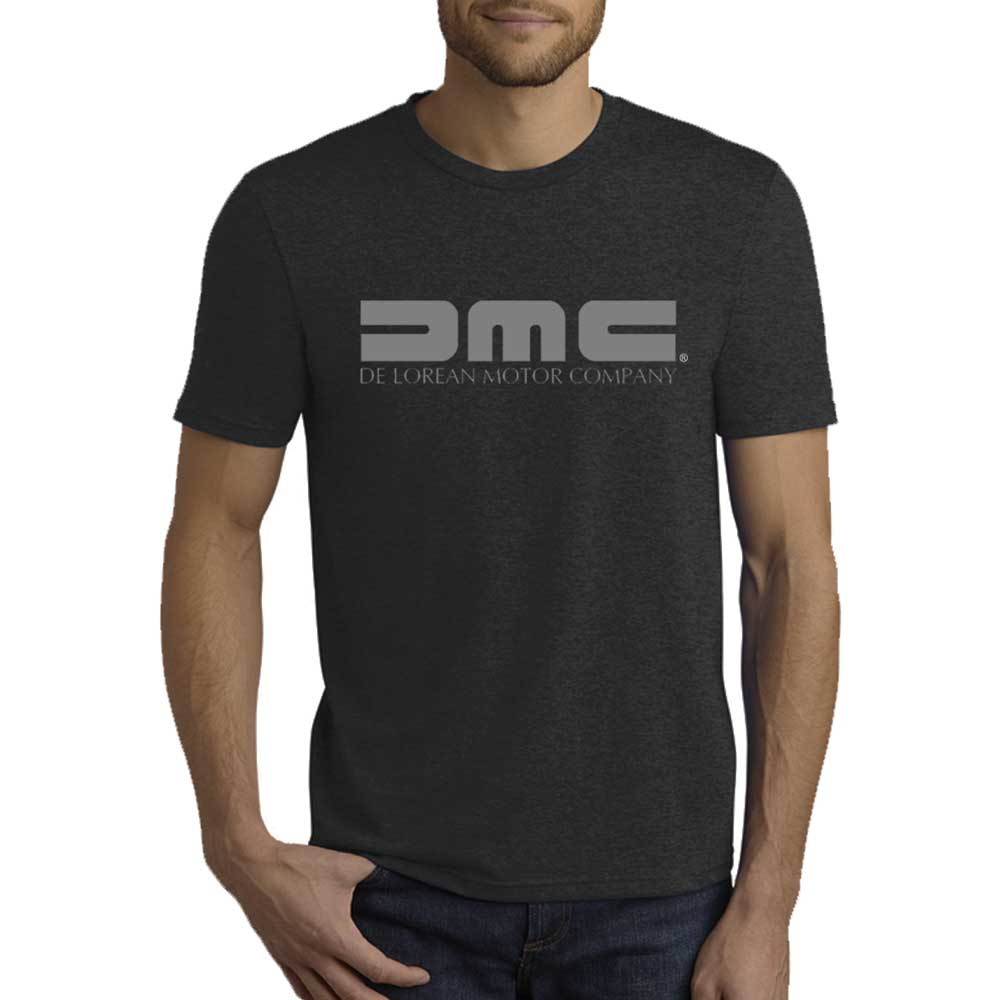 Mens DeLorean DMC Logo - Black - Detroit Shirt CompanyDSC - DeLorean