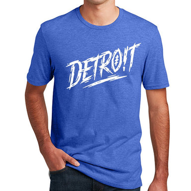 Mens Detroit Football Score - Heather Royal - Detroit Shirt CompanyDetroit Shirt CompanyT-Shirts (Apparel)