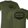 Mens Jeep® Heritage of Adventure Badge T-Shirt - Olive Green - Detroit Shirt CompanyFCA - JeepT-Shirts (Apparel)