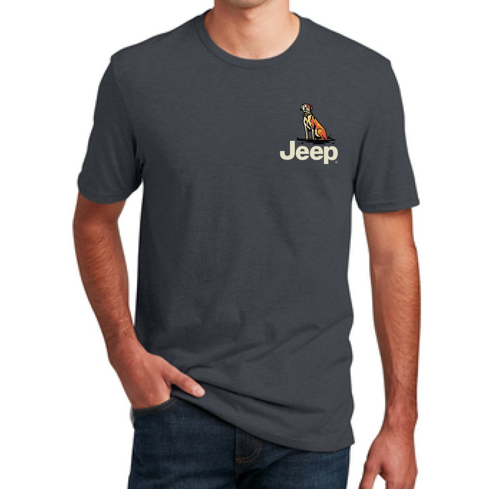 Mens Jeep® Dogs Built For Adventure T-Shirt - Detroit Shirt CompanyFCA - JeepT-Shirts (Apparel)