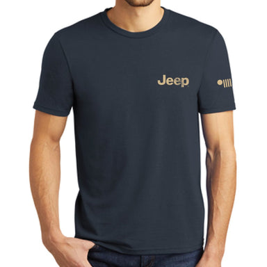 Mens Jeep® Freedom To Roam T-Shirt - Navy Blue - Detroit Shirt CompanyFCA - JeepT-Shirts (Apparel)