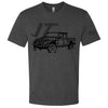 Mens Jeep® JT Gladiator - LDD Series - Triblend Charcoal T-Shirt - Detroit Shirt CompanyFCA - JeepT-Shirts (Apparel)