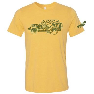 Mens Jeep® Wrangler Atomic Side T-Shirt - Gold Heather - Detroit Shirt CompanyFCA - JeepT-Shirts (Apparel)