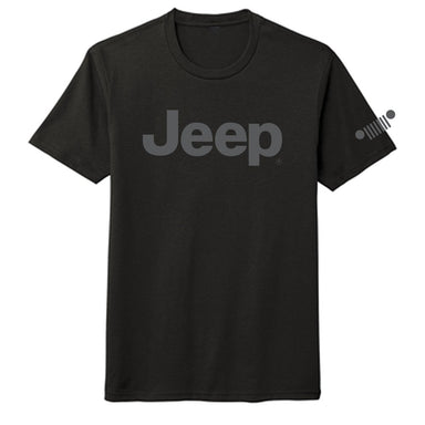 Mens Jeep® Text Blackout T-Shirt - Black - Detroit Shirt CompanyFCA - JeepT-Shirts (Apparel)