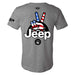 Mens Jeep® Wave USA T-Shirt - Graphite Heather - Detroit Shirt CompanyFCA - JeepT-Shirts (Apparel)