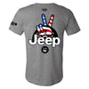 Mens Jeep® Wave USA T-Shirt - Graphite Heather - Detroit Shirt CompanyFCA - JeepT-Shirts (Apparel)