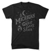 Mens Michigan Vintage Font T-Shirt (Heather Black) - Detroit Shirt CompanyDetroit Shirt CompanyT-Shirts (Apparel)